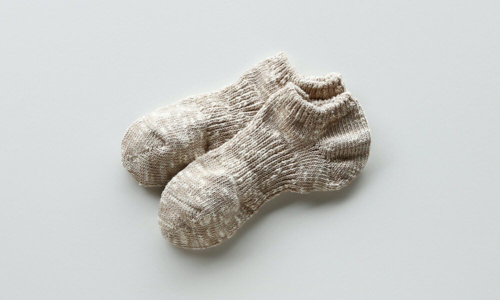 LUCKY SOCKS(ラッキーソックス) MIX LOW CUT SOCKS(ミックスローカットソックス) / グレージュ