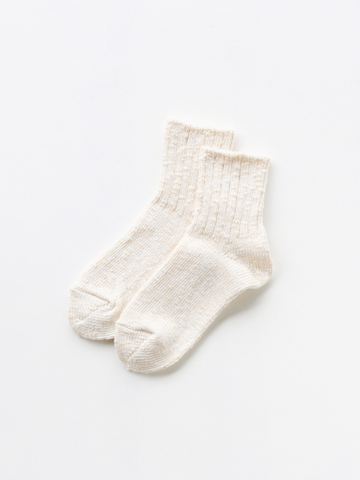 当たりつきギフト専用靴下のLUCKY SOCKS（ラッキーソックス）のMix Rib Socks（ミックスリブソックス）のオフホワイト