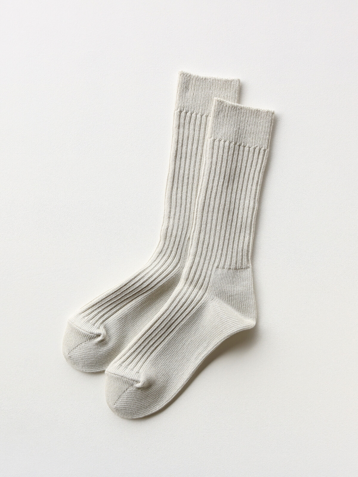 当たりつきギフト専用靴下のLUCKY SOCKS（ラッキーソックス）のSmooth Rib Socks（スムースリブソックス）のアイボリー_2