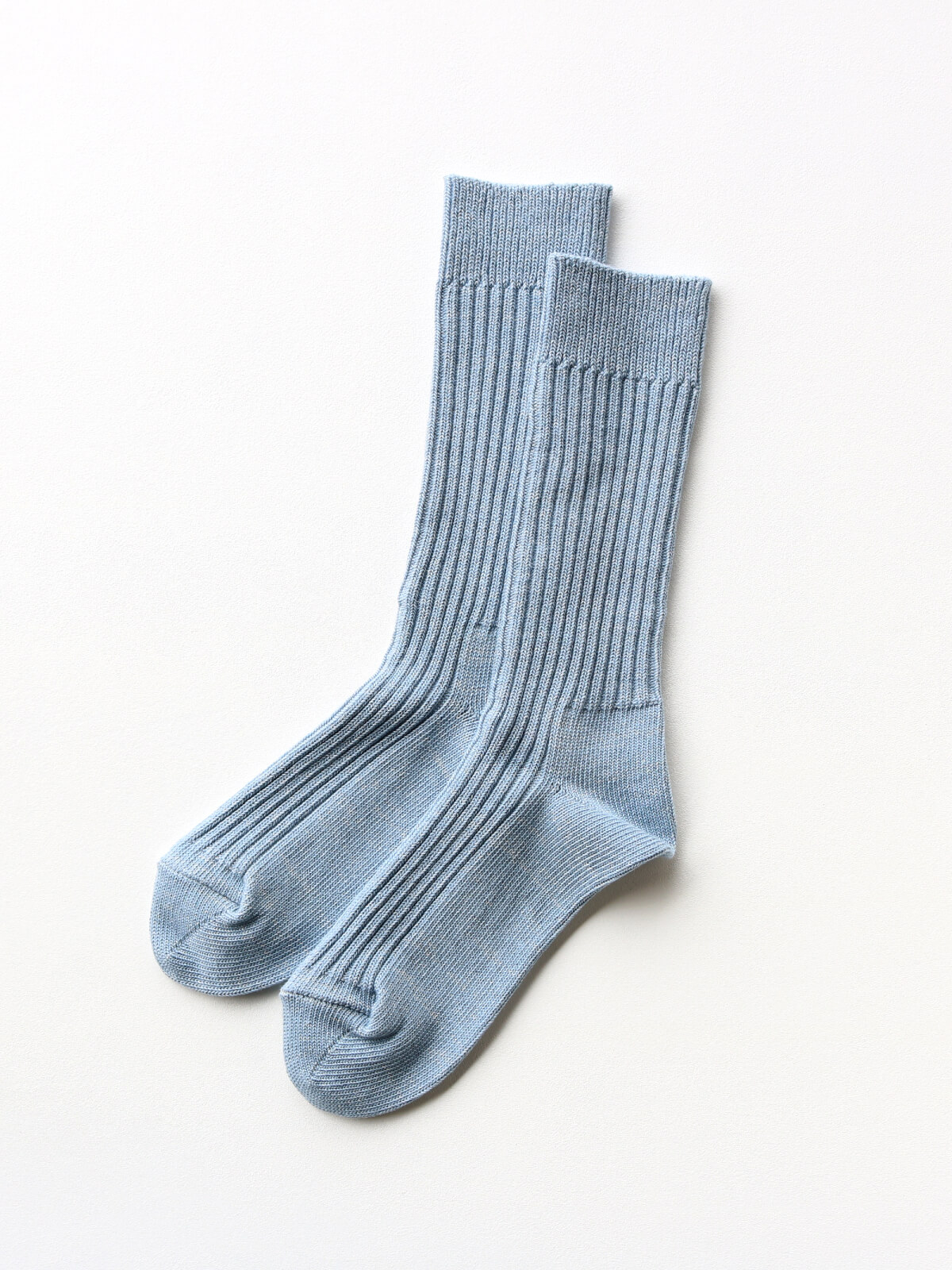 当たりつきギフト専用靴下のLUCKY SOCKS（ラッキーソックス）のSmooth Rib Socks（スムースリブソックス）のスチールブルー_2