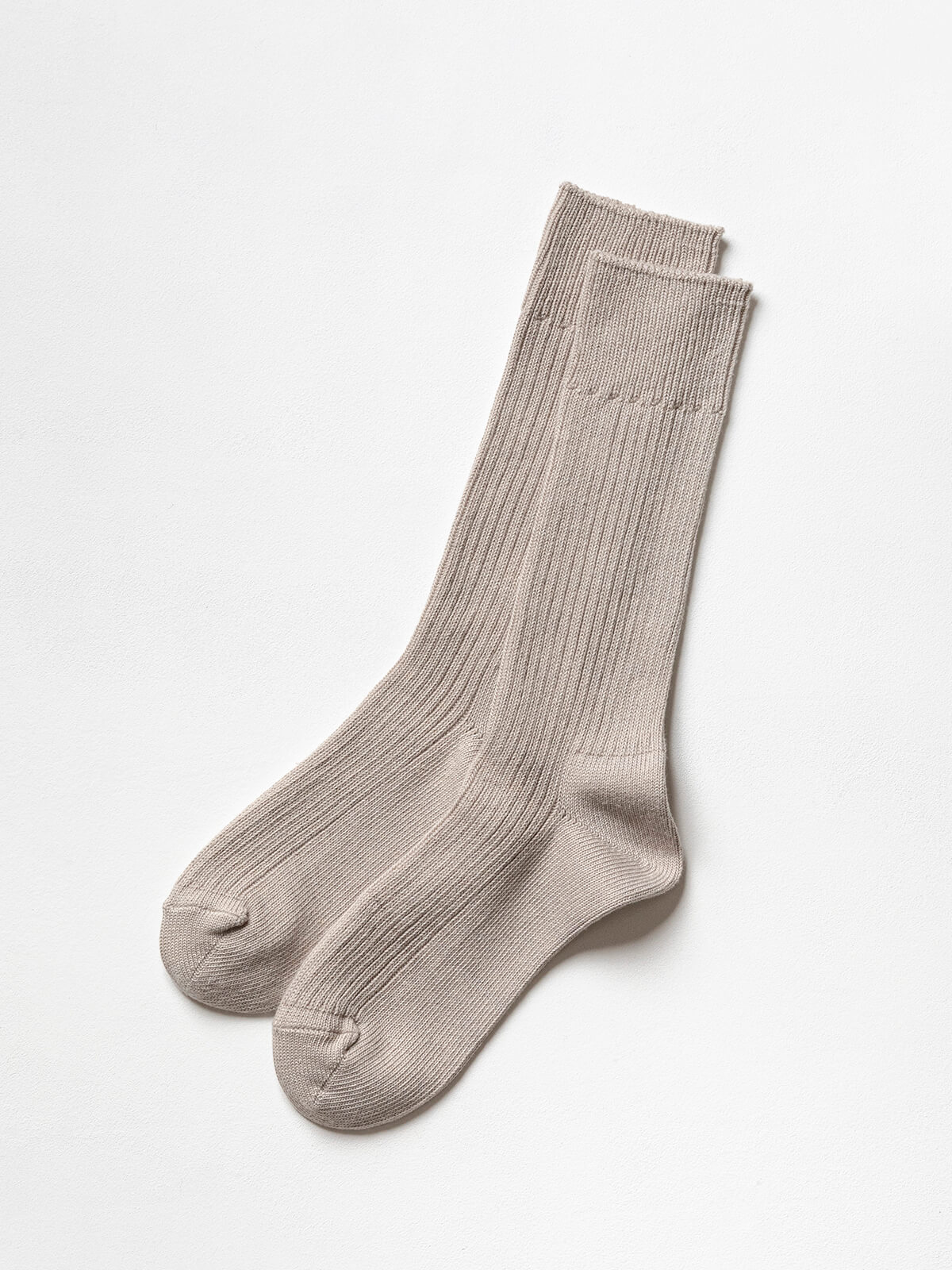 当たりつきギフト専用靴下のLUCKY SOCKS（ラッキーソックス）のSmooth Rib Socks（スムースリブソックス）のグレージュ_2