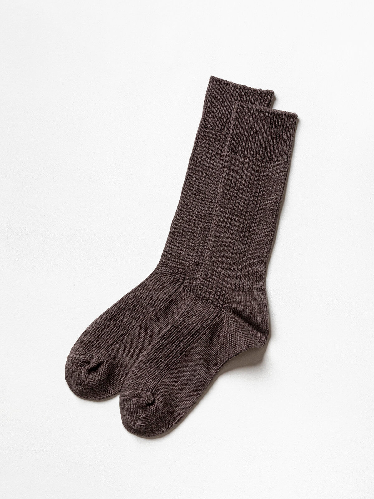 当たりつきギフト専用靴下のLUCKY SOCKS（ラッキーソックス）のSmooth Rib Socks（スムースリブソックス）のチョコブラウン
