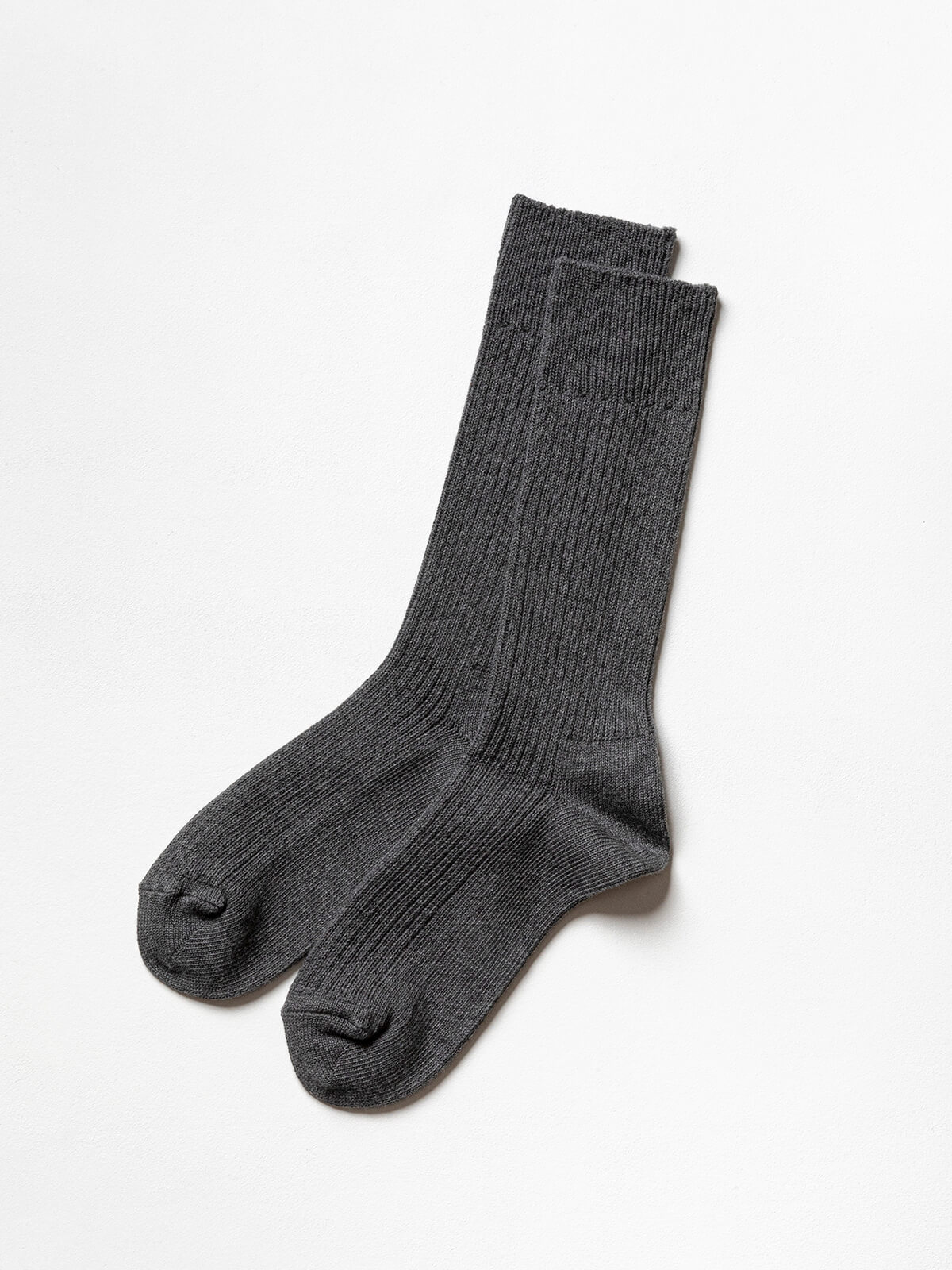 当たりつきギフト専用靴下のLUCKY SOCKS（ラッキーソックス）のSmooth Rib Socks（スムースリブソックス）のダークグレー_2