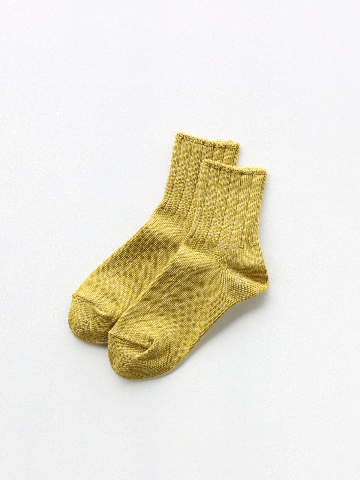 当たりつきギフト専用靴下のLUCKY SOCKS（ラッキーソックス）のSmooth Ankle Socks（スムースアンクルソックス）のライムイエロー_2