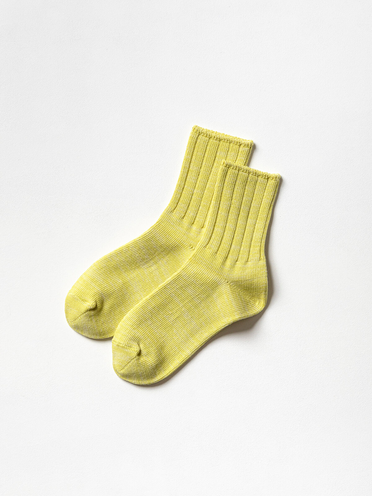 当たりつきギフト専用靴下のLUCKY SOCKS（ラッキーソックス）のSmooth Ankle Socks（スムースアンクルソックス）のライムイエロー_2