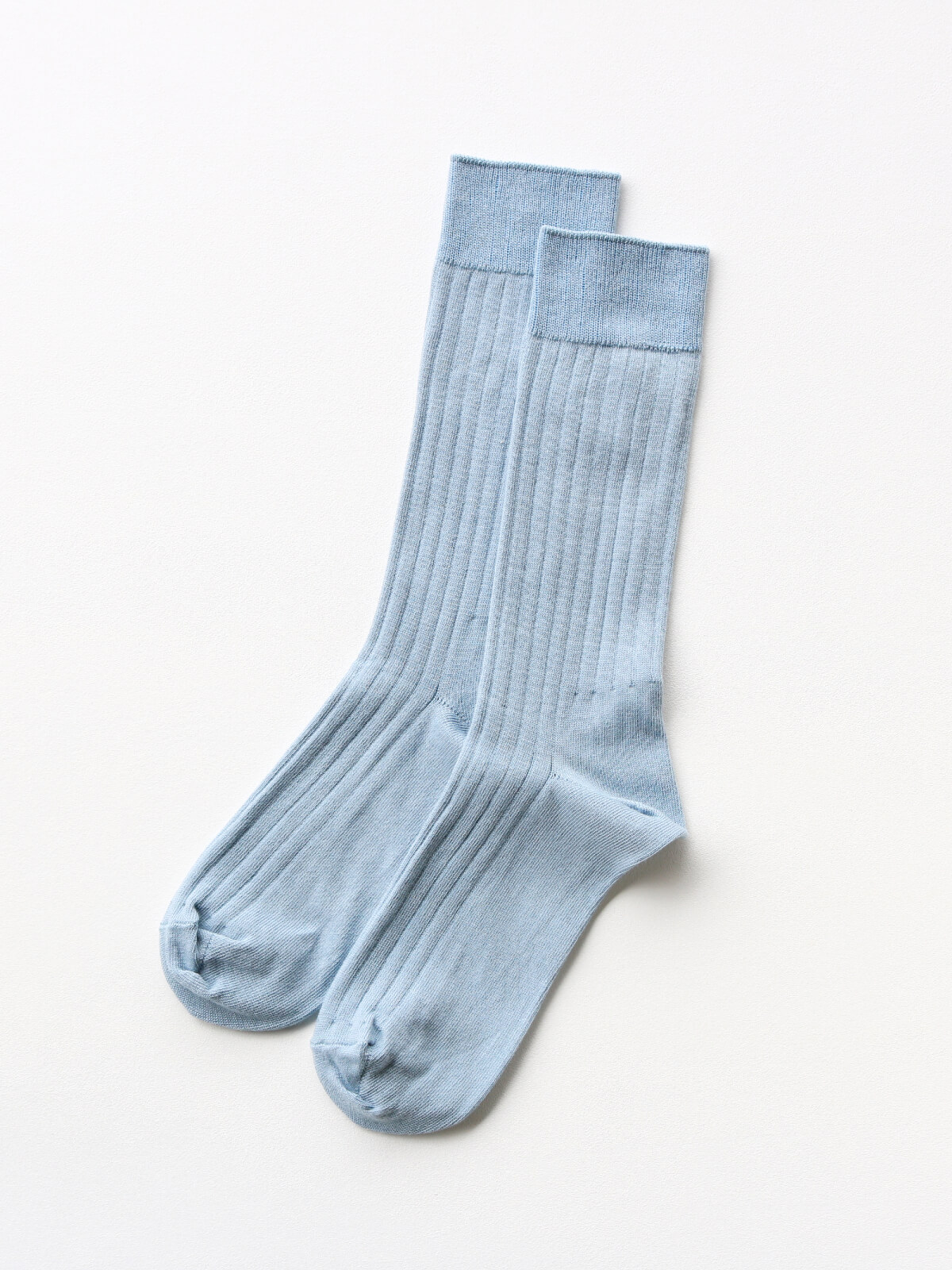 当たりつきギフト専用靴下のLUCKY SOCKS（ラッキーソックス）のLight Rib Socks（ライトリブソックス）のスチールブルー_2
