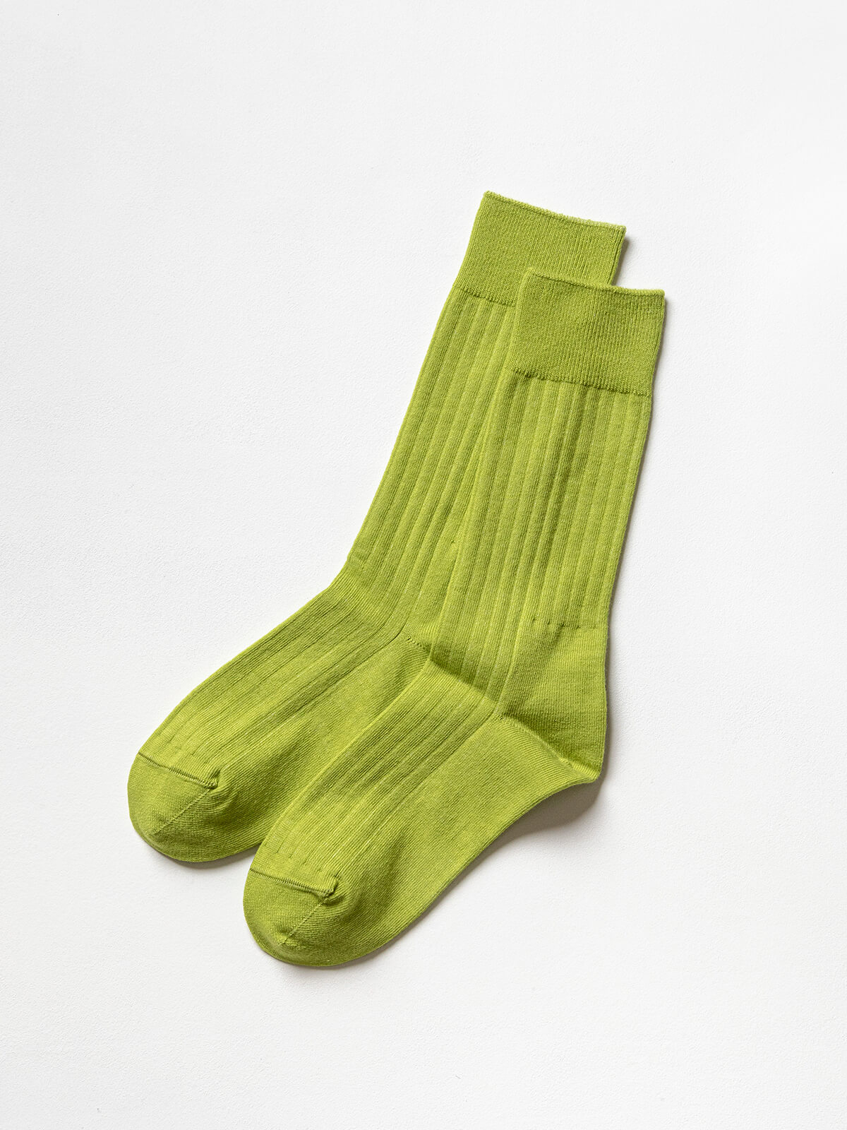 当たりつきギフト専用靴下のLUCKY SOCKS（ラッキーソックス）のLight Rib Socks（ライトリブソックス）のグリーンアップル