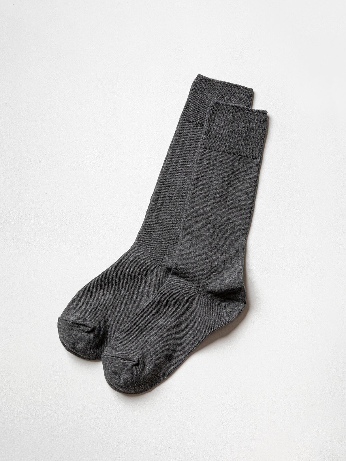 当たりつきギフト専用靴下のLUCKY SOCKS（ラッキーソックス）のLight Rib Socks（ライトリブソックス）のダークグレー_2