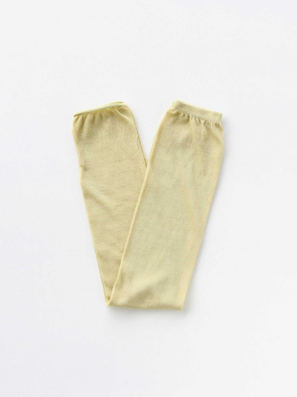 当たりつきギフト専用靴下のLUCKY SOCKS（ラッキーソックス）のSunscreen Plain Armcover（サンスクリーンプレーンアームカバー）のペールイエロー_2