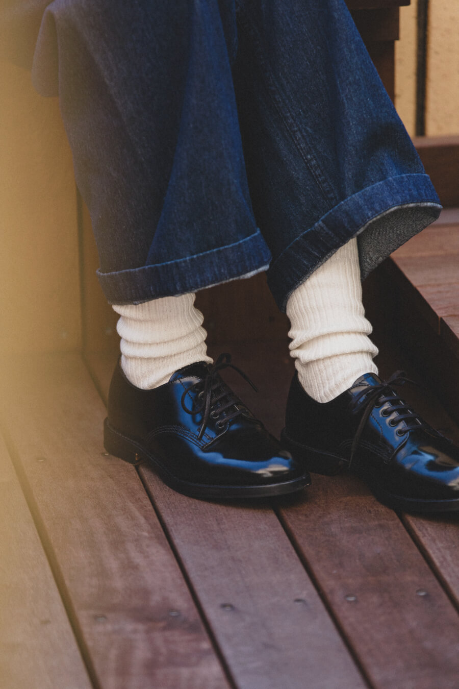 当たりつきギフト専用靴下のLUCKY SOCKS（ラッキーソックス）のSmooth Rib Socks（スムースリブソックス）のオフホワイト_image1