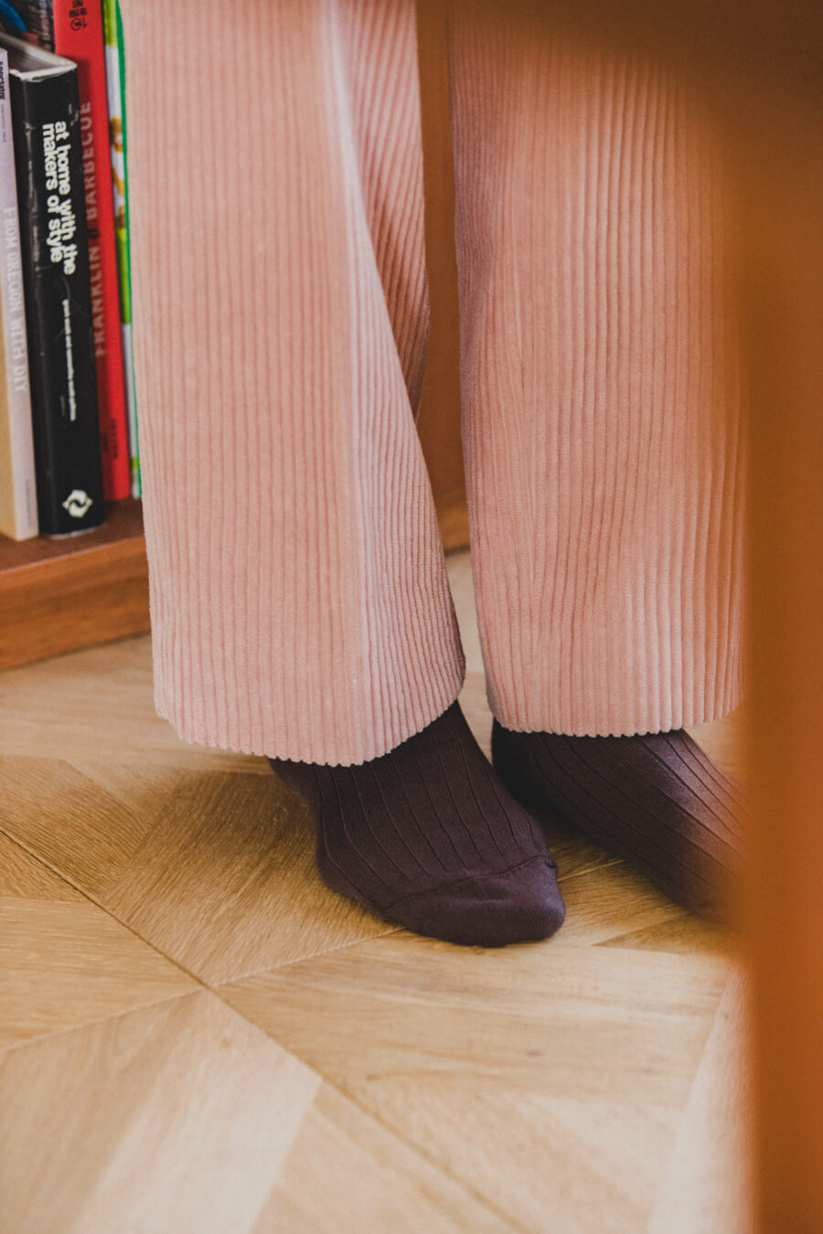 当たりつきギフト専用靴下のLUCKY SOCKS（ラッキーソックス）のLight Rib Socks（ライトリブソックス）のチョコブラウン_image1