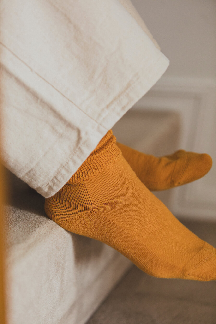 当たりつきギフト専用靴下のLUCKY SOCKS（ラッキーソックス）のRelax Pile Socks（リラックスパイルソックス）のオレンジ_image2