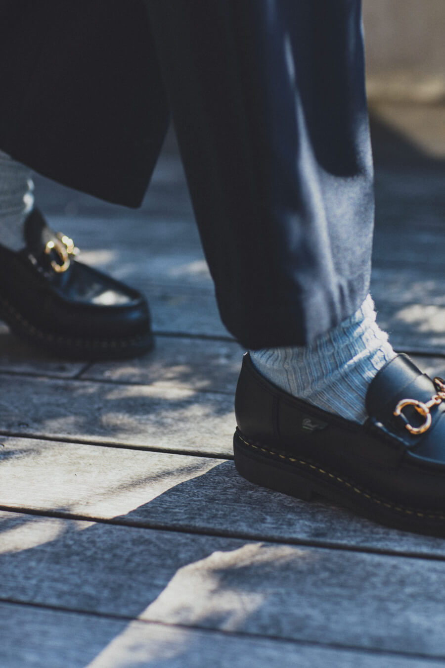 当たりつきギフト専用靴下のLUCKY SOCKS（ラッキーソックス）のSmooth Rib Socks（スムースリブソックス）のスチールブルー_image2